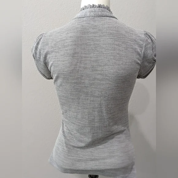 Heart Soul ruffled grey shirt - Picture 6 of 7